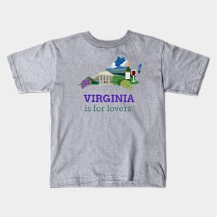 Virginia Is For Lovers Kids T-Shirt